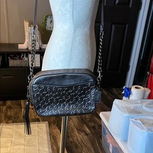 Coach Platinum Embossed Crossbody Bag